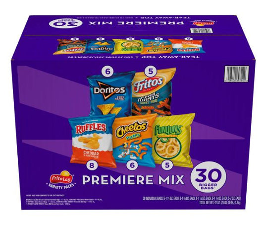 Frito-Lay Premiere Mix Variety Pack Chips - 30pk