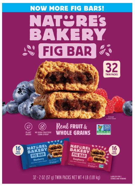 Blueberry and Raspberry Variety Fig Bars - 2 oz; 32 ct