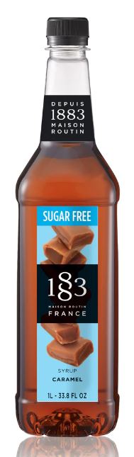 1883 Flavoring Syrup - Sugar Free Caramel + 1 Syrup Pump