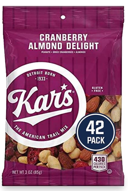 Kar’s Nuts Cranberry Almond Delight Trail Mix - 3oz ; 42pk