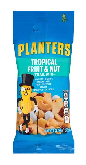 Planters Tropical Fruit & Nut Trail Mix - 2oz ; 72ct