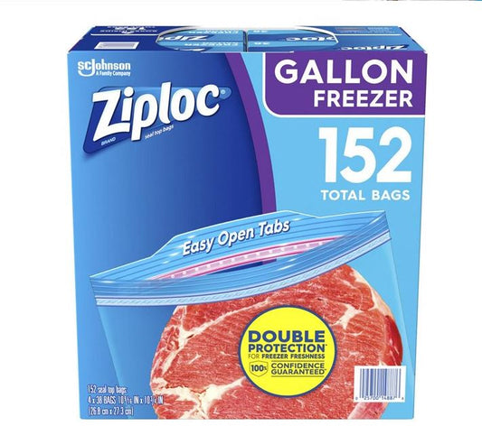 Ziploc Freezer Gallon Bags - 152 ct.