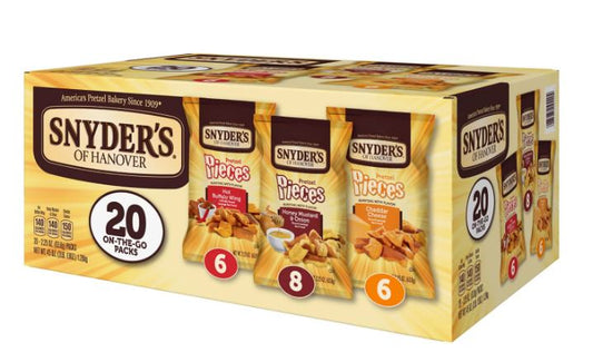 Snyder's Pretzel Pieces Variety Pack - 20pk