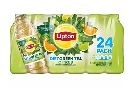 Diet Lipton Green Tea with Citrus - 24pk