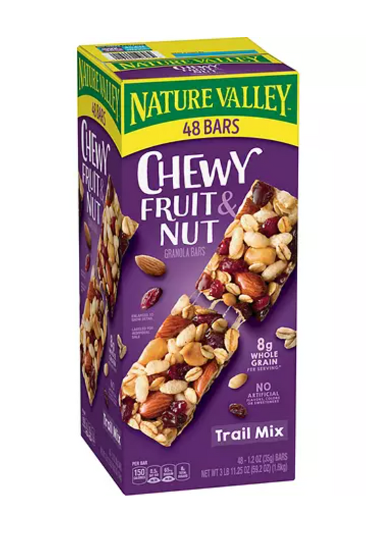 Nature Valley Chewy Fruit & Nut Granola Bar - 48ct