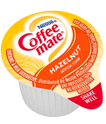 Nestle Coffee Mate - Hazelnut Liquid Creamer Cups - 180 Count