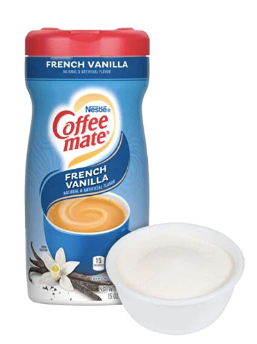 Nestle Coffee Mate - French Vanilla Powder Creamer Canister - 15oz ; 12pk