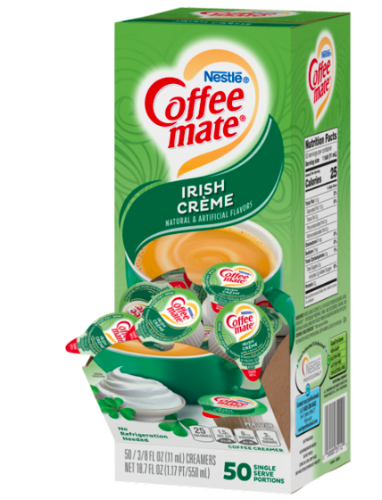 Nestle Coffee Mate - Irish Creme Liquid Creamer Cups - 50 Count