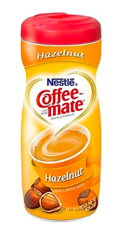Nestle Coffee Mate - Hazelnut Powdered Creamer Canister - 15 oz