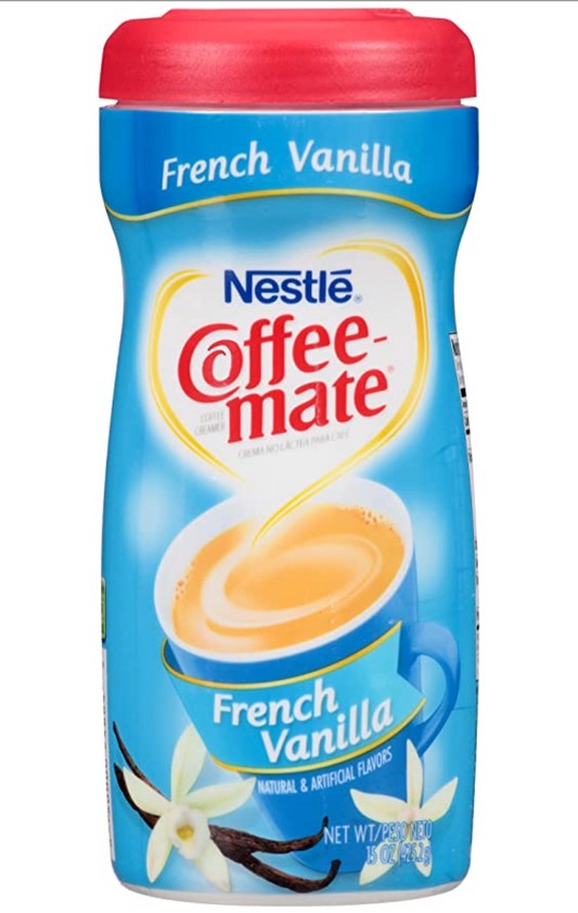 Nestle Coffee Mate - French Vanilla Powder Creamer Canister - 15oz