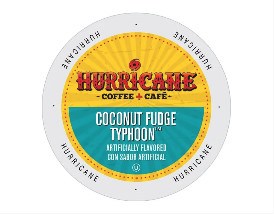 Hurricane Coffee - Coconut Fudge Typhoon - 24 Count