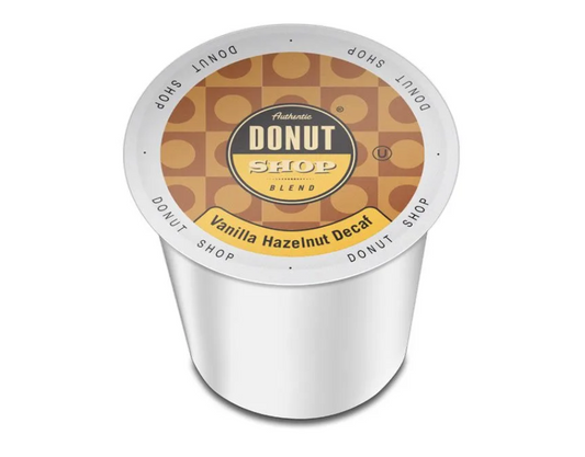 The Authentic Donut Shop - Decaf Vanilla Hazelnut - 24 Count