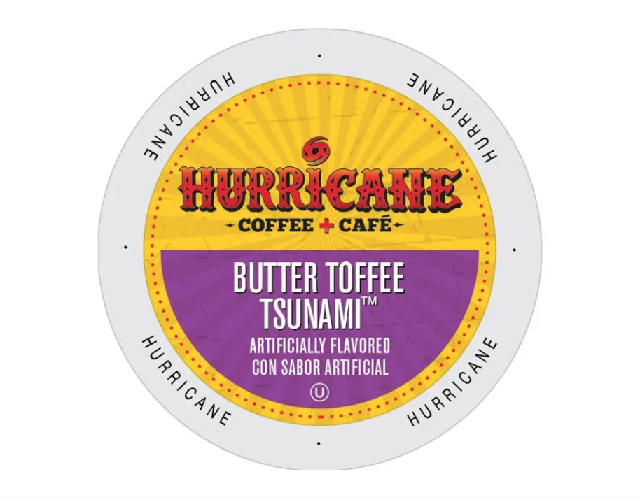 Hurricane Coffee - Butter Toffee Typhoon - 24 Count