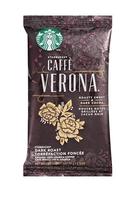 Starbucks - Ground Coffee Portion Packs - Caffe Verona - 2.5oz; 18 Count