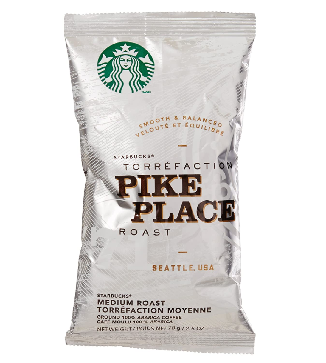 Starbucks - Ground Coffee Portion Pack - Pike Place - 2.5oz; 18 Count