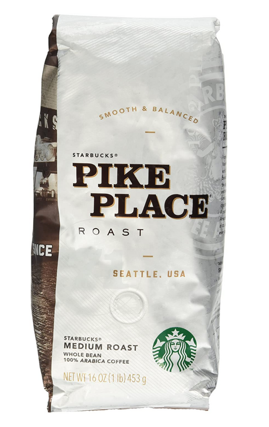 Starbucks - Whole Bean Coffee - Pike Place - 1lb