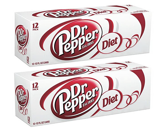 Diet Dr. Pepper Soda Cans - 24pk