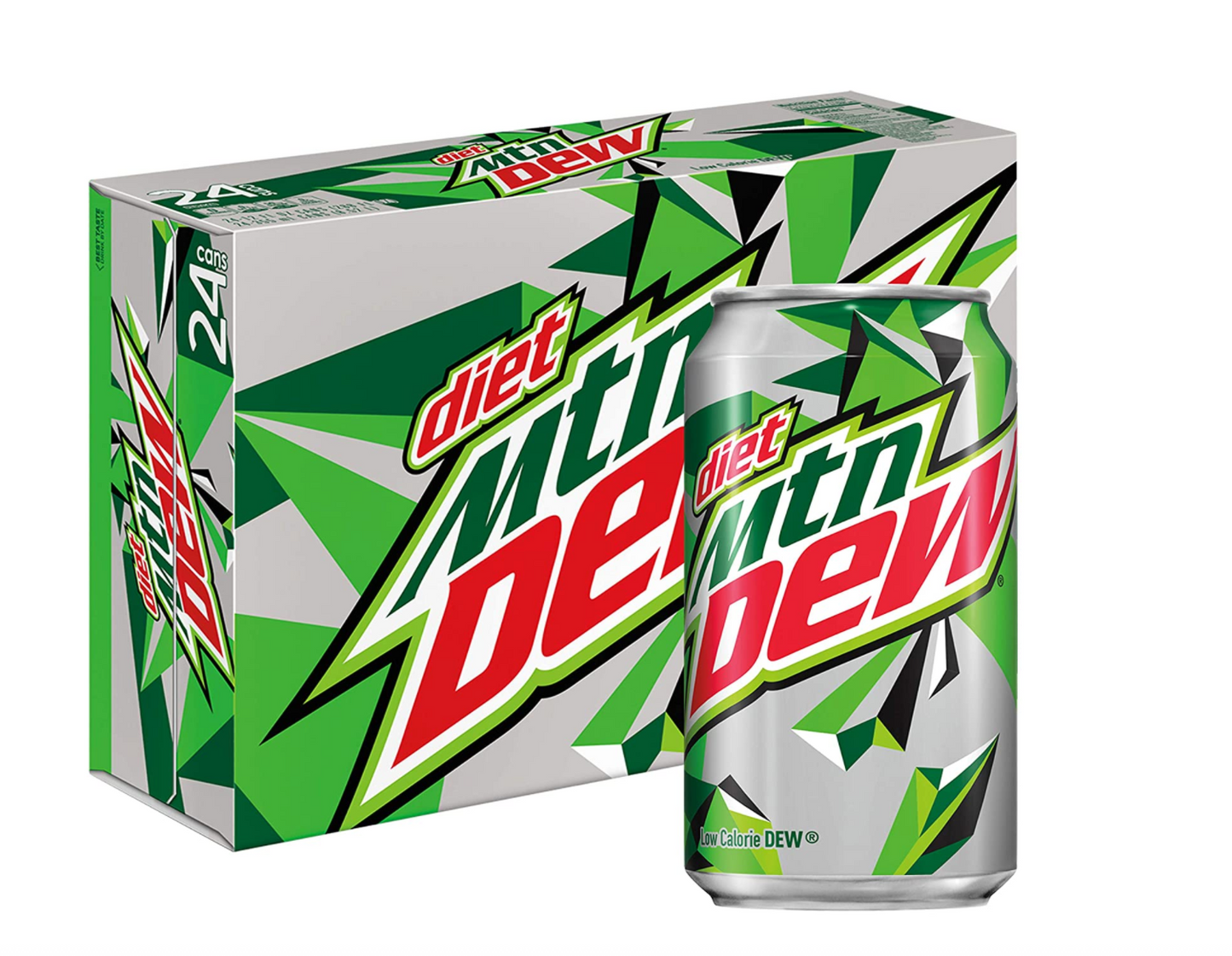 Diet Mountain Dew Soda Cans - 24pk