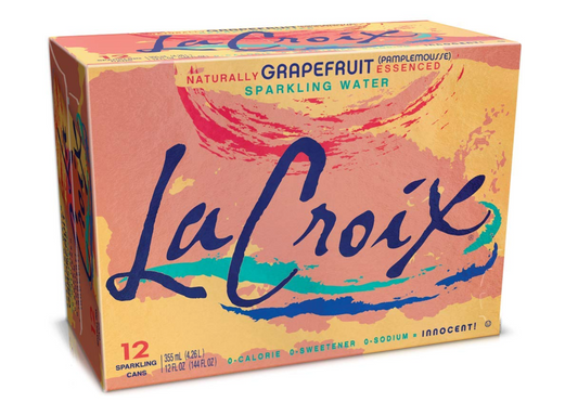 La Croix Pamplemousse (Grapefruit) Sparkling Water - 24pk