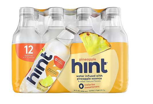 Hint Fruit Infused Water - Pineapple - 12pk