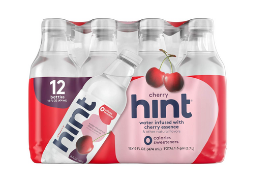 Hint Fruit Infused Water - Cherry - 12pk