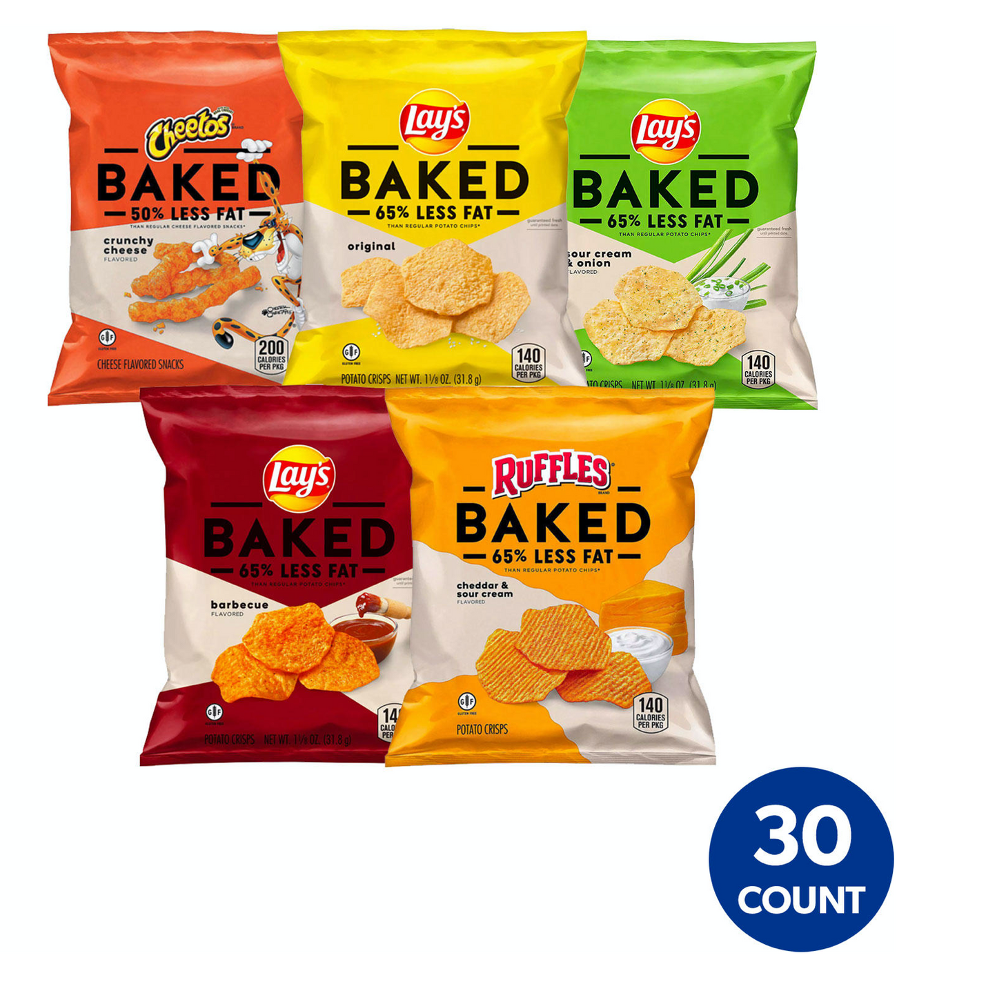 Baked Lays Variety Pack - 30pk