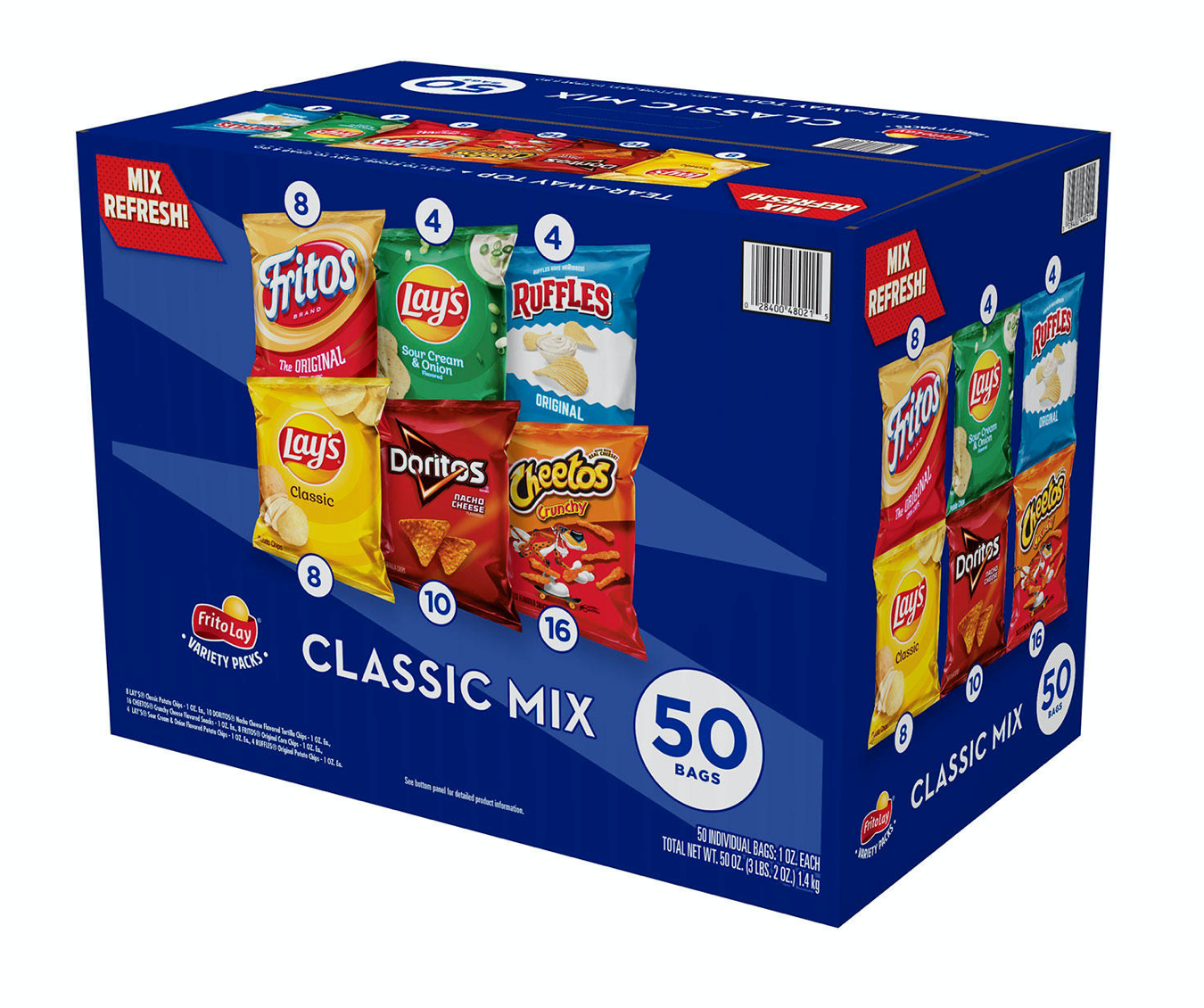 Frito-Lay Classic Chips Variety Pack - 50pk
