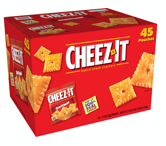 Cheez-Its Baked Cheese Crackers - 45pk