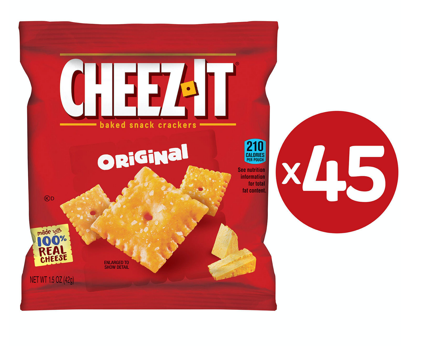 Cheez-Its Baked Cheese Crackers - 45pk