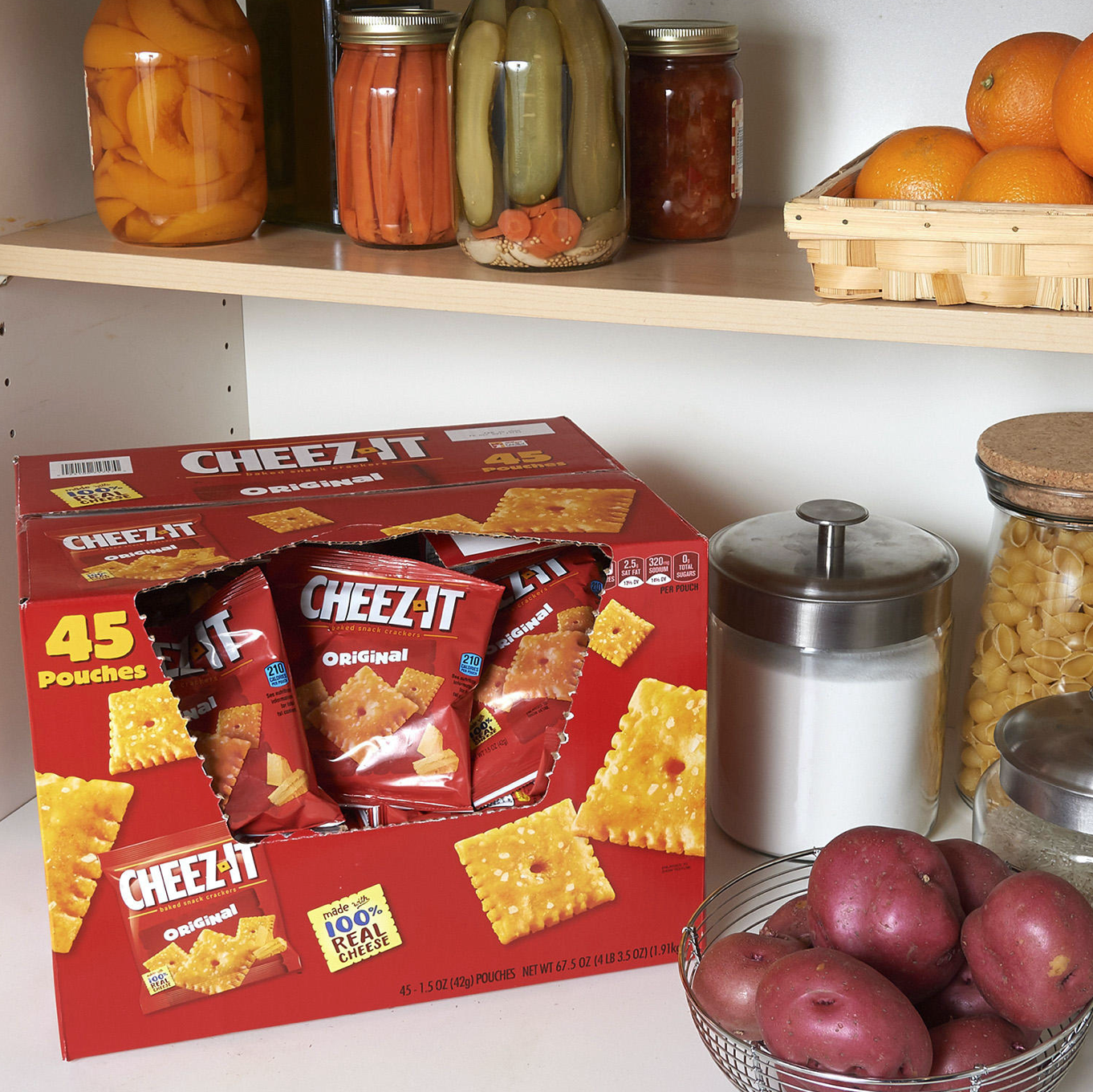 Cheez-Its Baked Cheese Crackers - 45pk