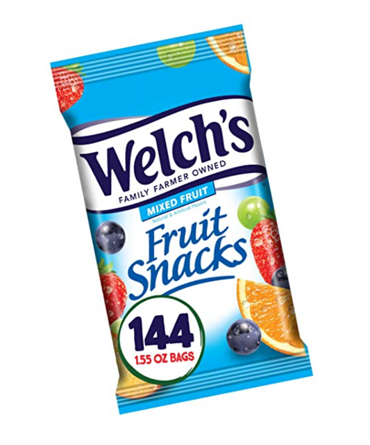 Welch's Mixed Fruit Snacks - 1.55oz; 144pk