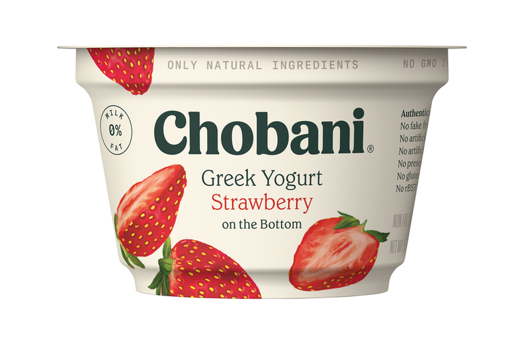 Chobani Strawberry Non-Fat Greek Yogurt - 12pk