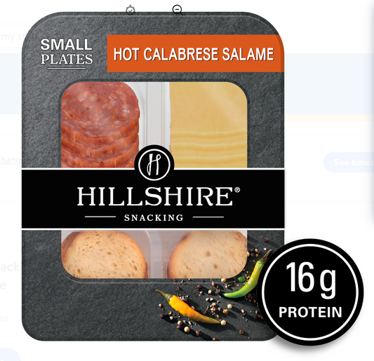 Hillshire Hot Calabrese Salame Small Plate - 12pk