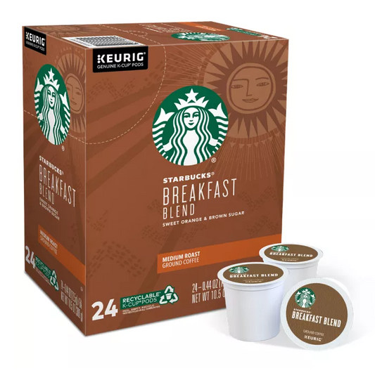 Starbucks Breakfast Blend KCups - 24ct
