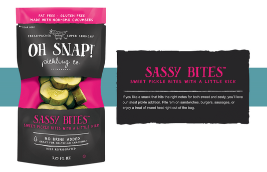 Oh Snap! Sassy Pickle Bites - 12pk