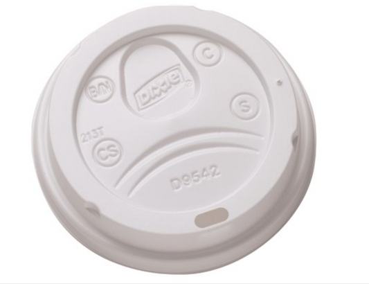 DIXIE Dome White Plastic Hot Cup Lid, Large - 1000ct