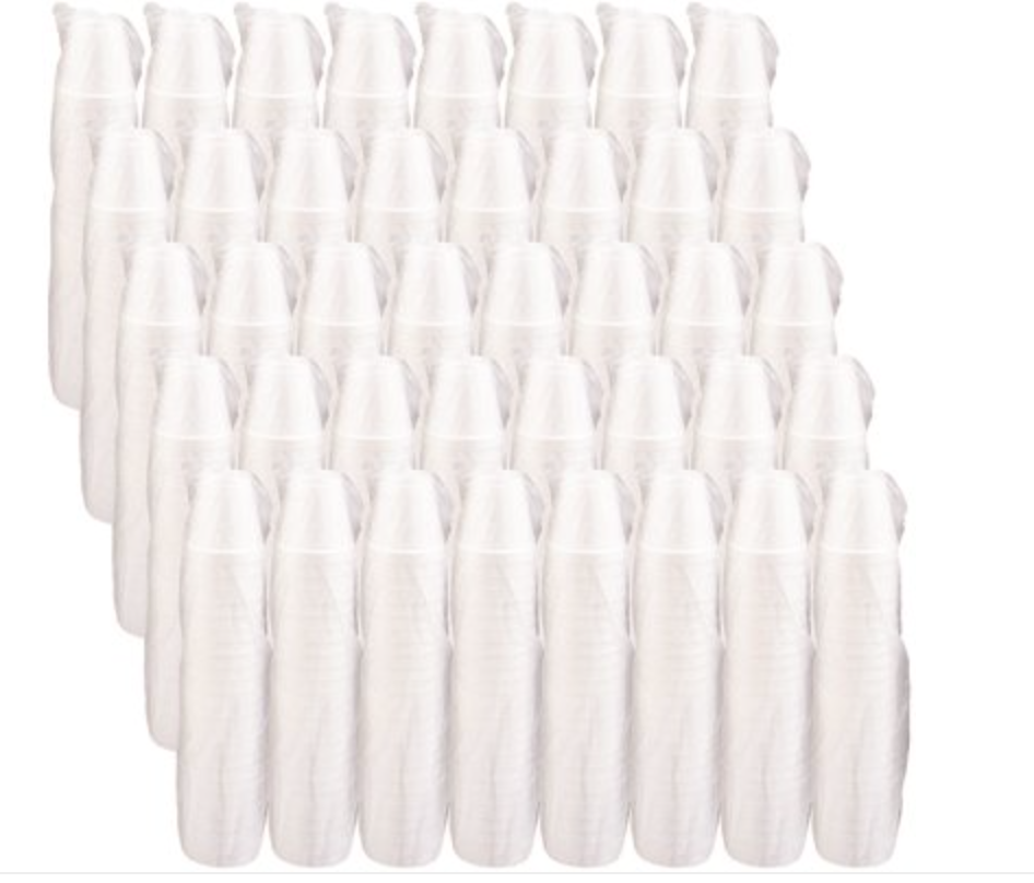 8 oz White Insulated Disposable StyroFoam Cup - 1000 Count