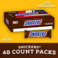 Snickers Full Size Bulk Chocolate Bars - 48pk