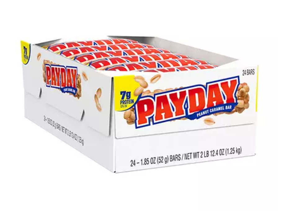 Pay Day Peanut & Caramel Candy - 24pk