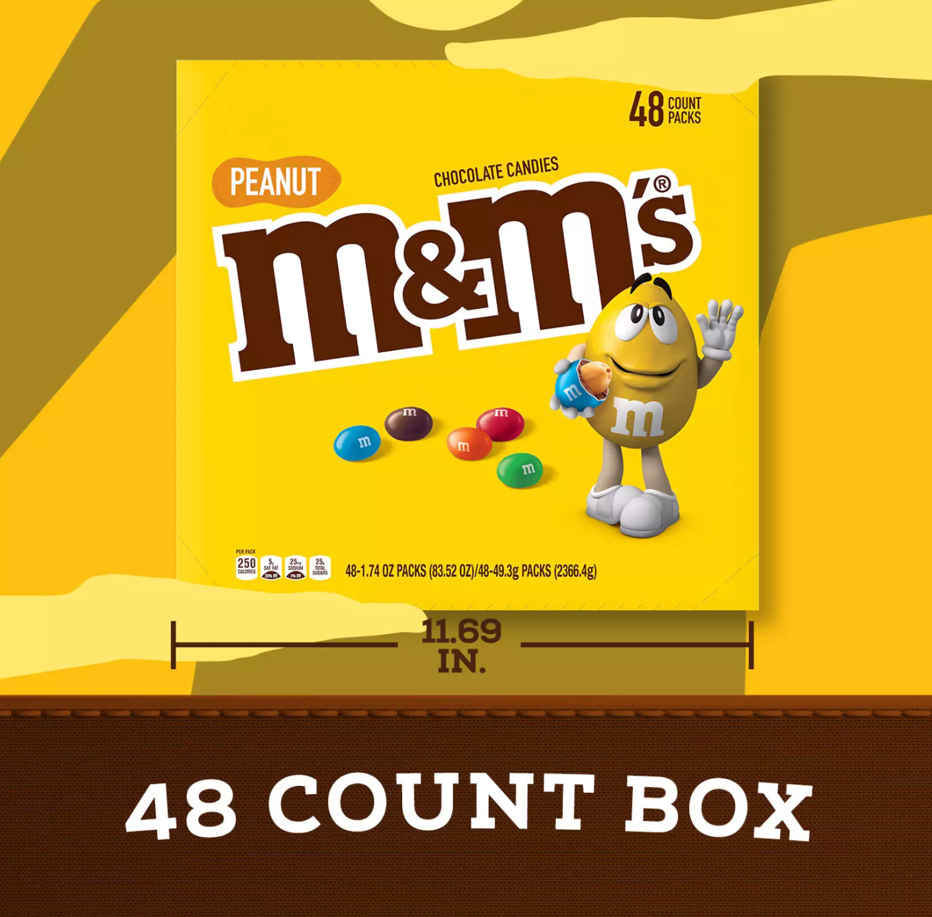 M&M's Peanut Candies - 48pk