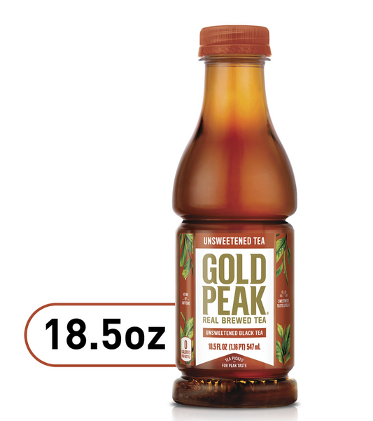 Gold Peak Unsweet Tea - 18.5oz; 12pk