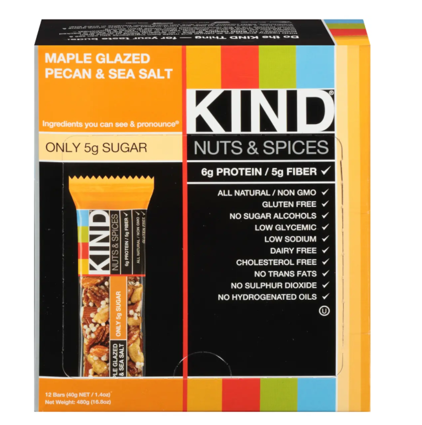 Kind Bar - Maple Glazed Pecan & Sea Salt - 12ct