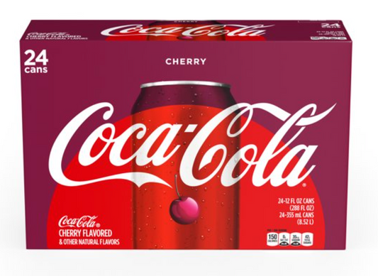 Cherry Coca-Cola Can Soda - 24pk