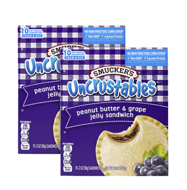 Smuckers Uncrustables - PB & Concord Grape Jelly - 10ct