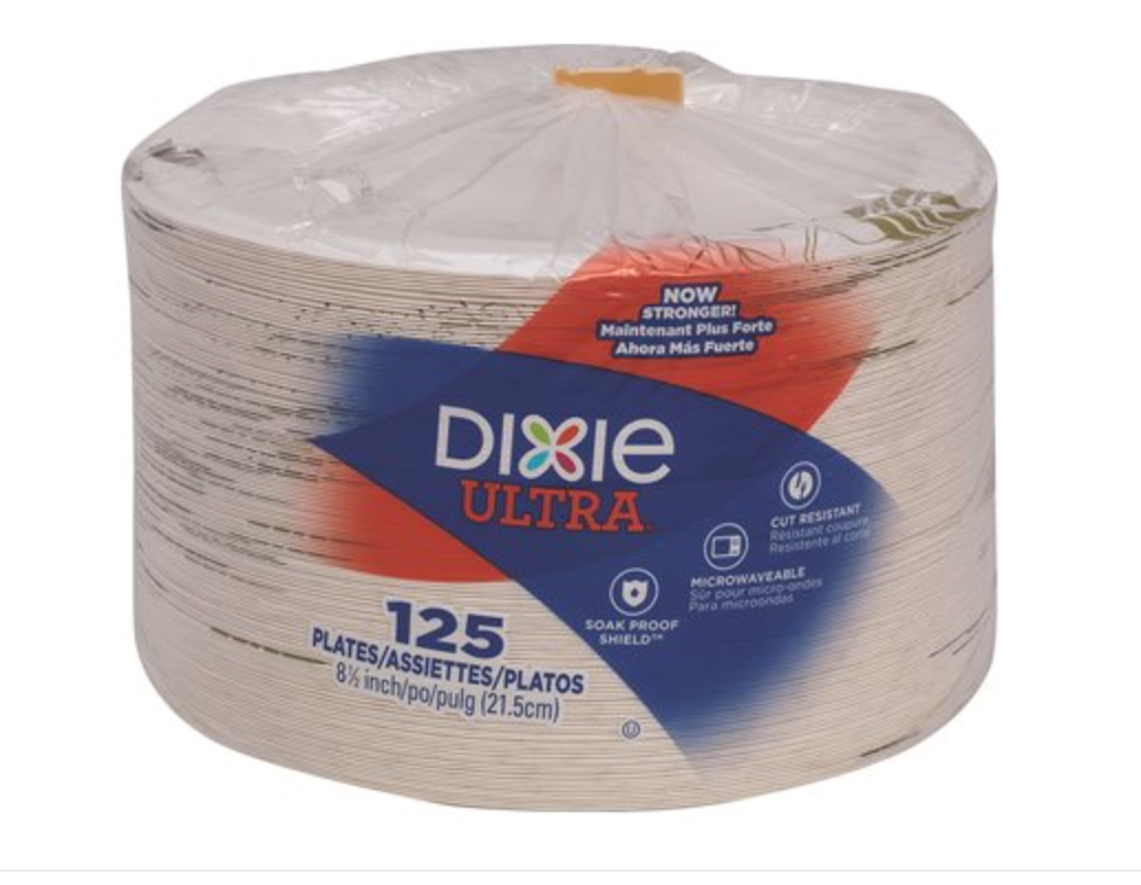 Dixie Ultra 9 in. Pathways Heavy-Weight Paper Plates (4-Packs Per Case, 125-Plates Per Pack)