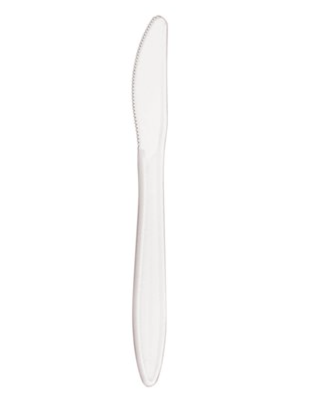 Medium-Weight White Bulk Knife (1000/Case)