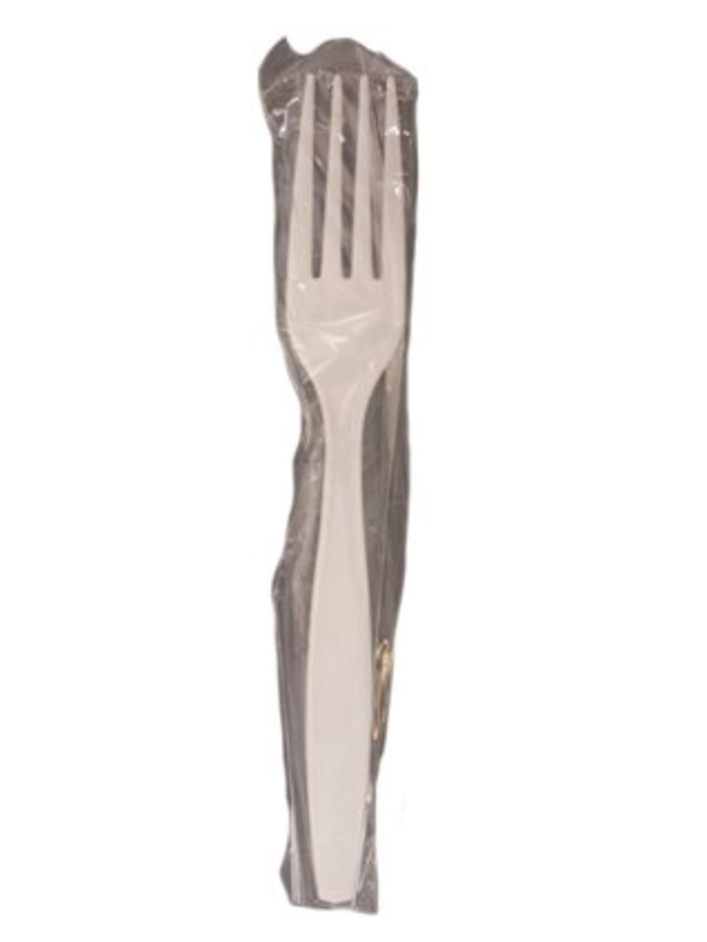 Medium-Weight Wrapped White Fork (1000/Case)