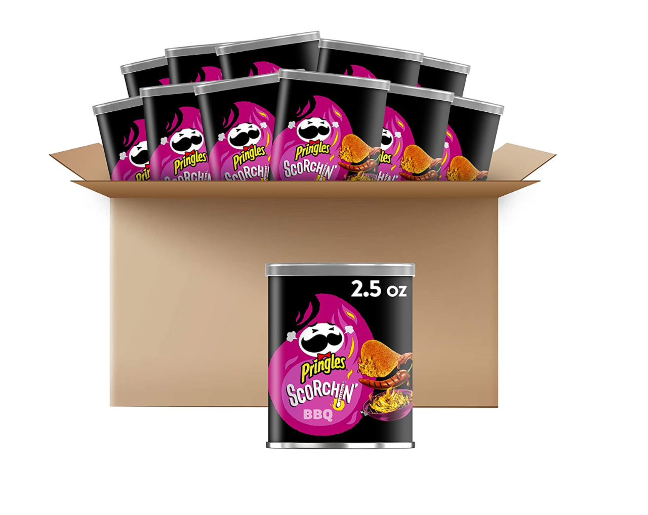 Pringles Grab & Go - Scorchin' BBQ - 12ct