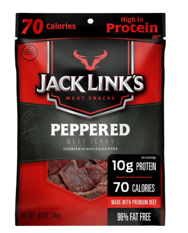 Jack Links Beef Jerky 70 Calorie Pack - Peppered - 48ct