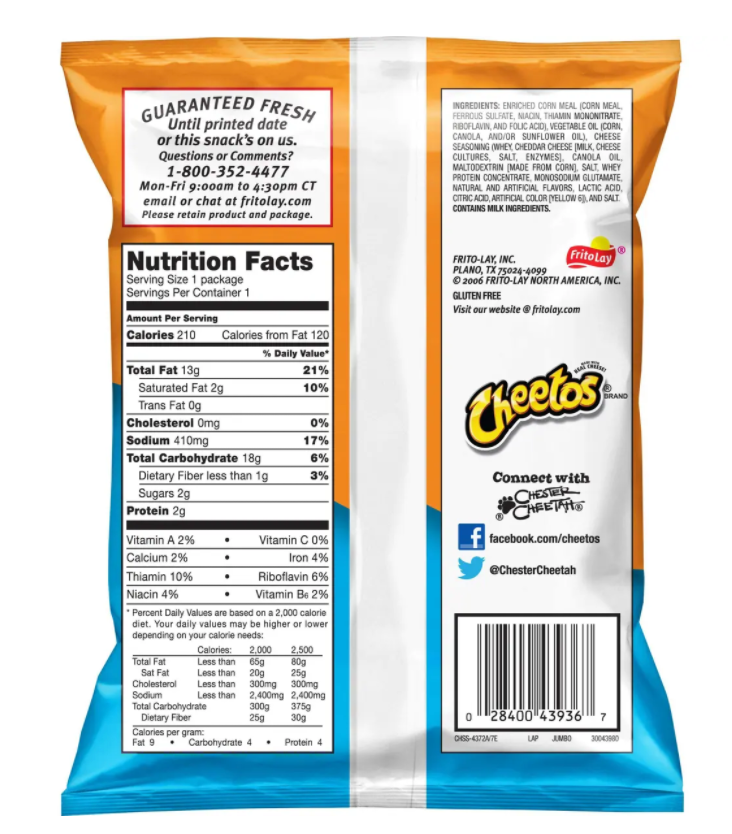 Cheese Puffs LSS - 64pk